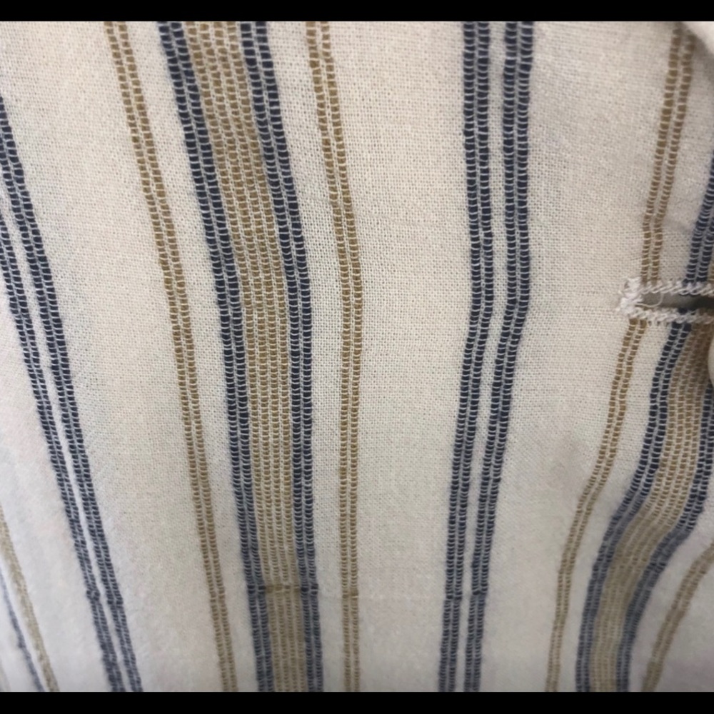 Free People Sweet Melody Natural Stripe Trench M size - Picture 6 of 7